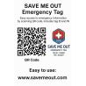ICE QR TAG FOR BIKERS TRAVELERS CARS